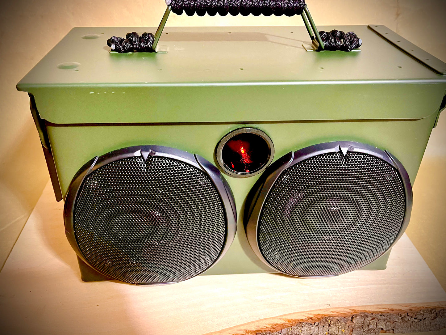 50 CAL AMMO CAN BLUETOOTH SPEAKER IN AMMO CAN GREEN $270.00